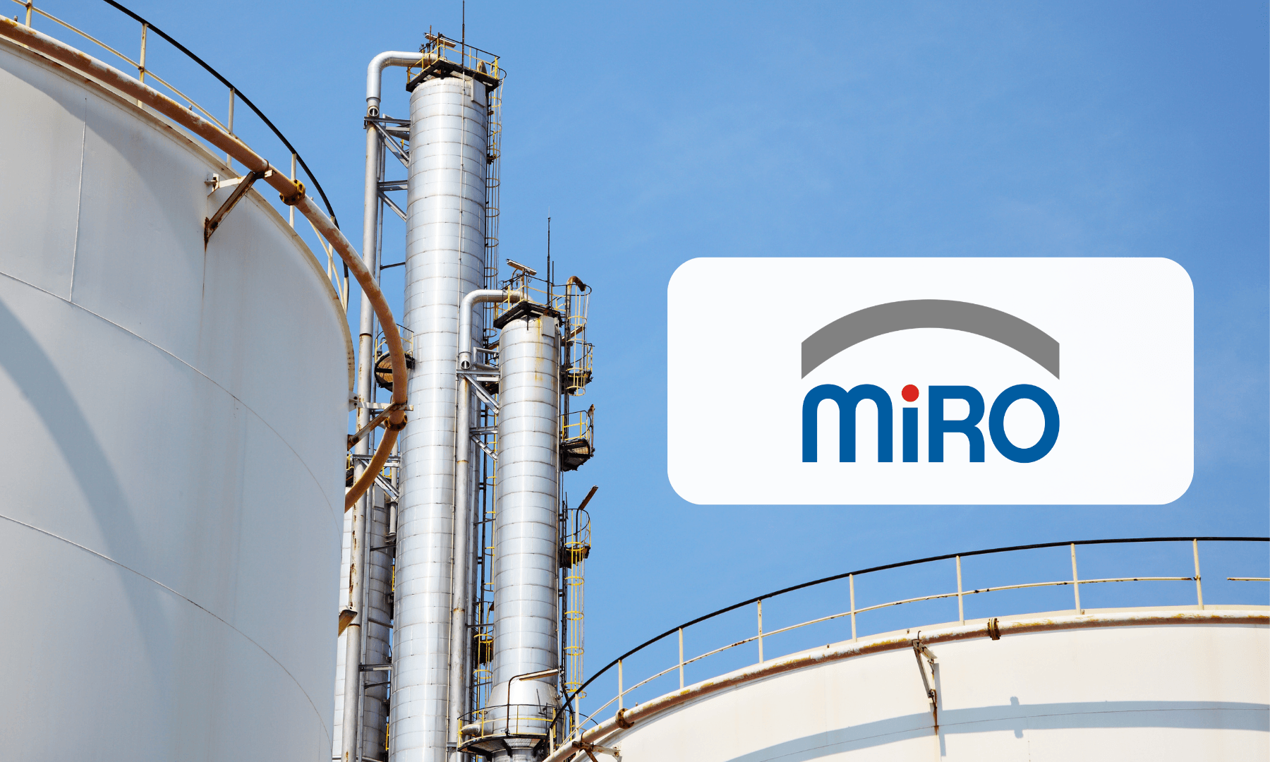 oil and gas industry, oil storage tanks, miro logo