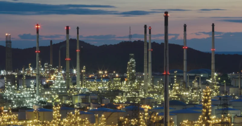 oil and gas plant