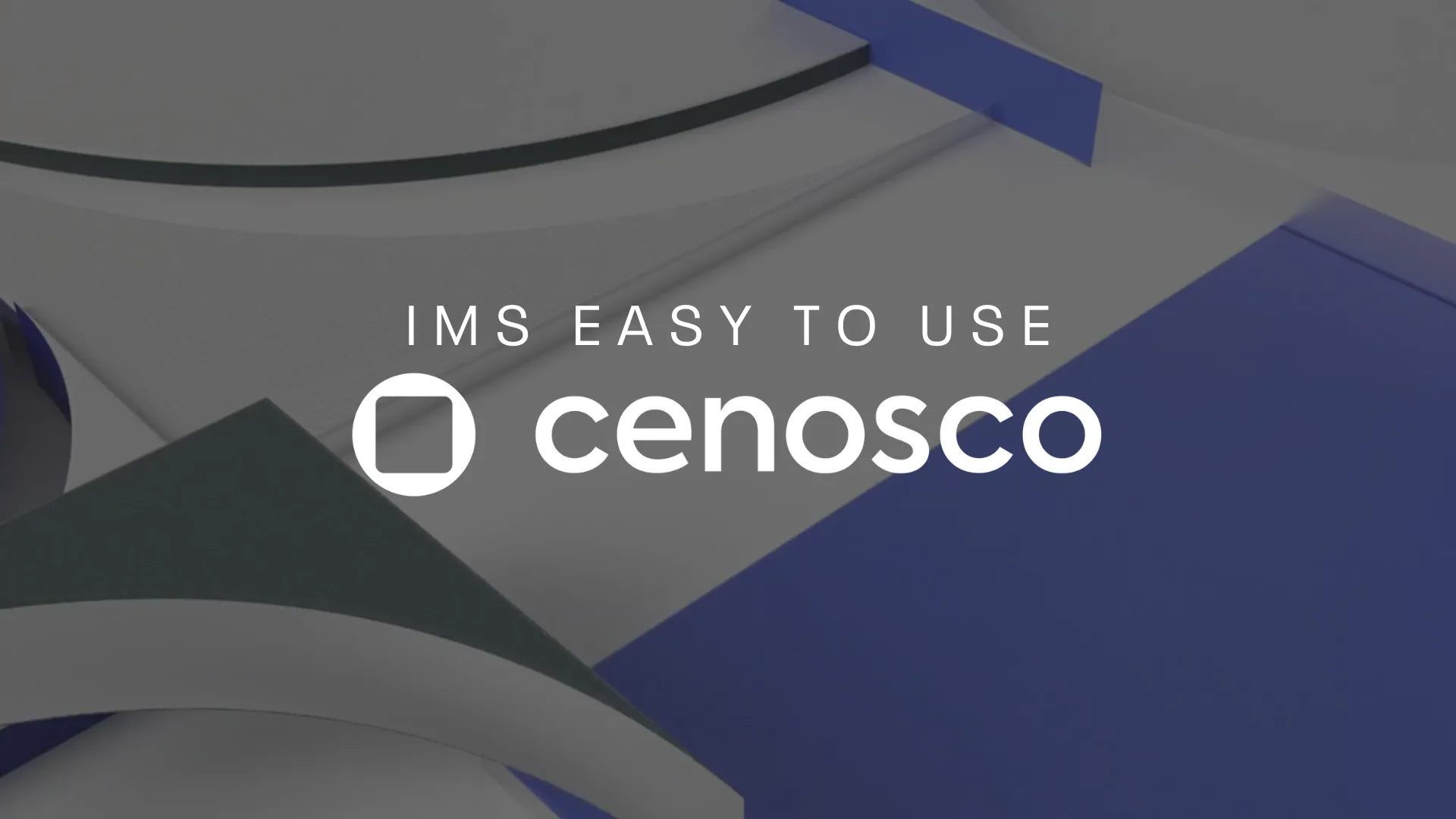 cenosco's ims easy to use video
