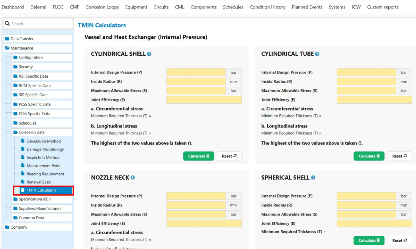 tmin calculator in ims