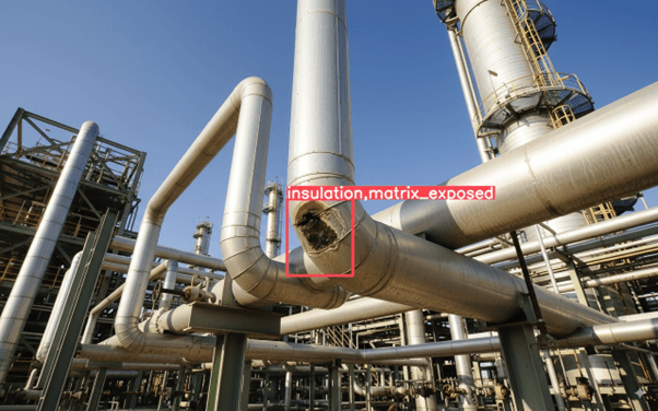 ai corrosion detection: example of damage detection