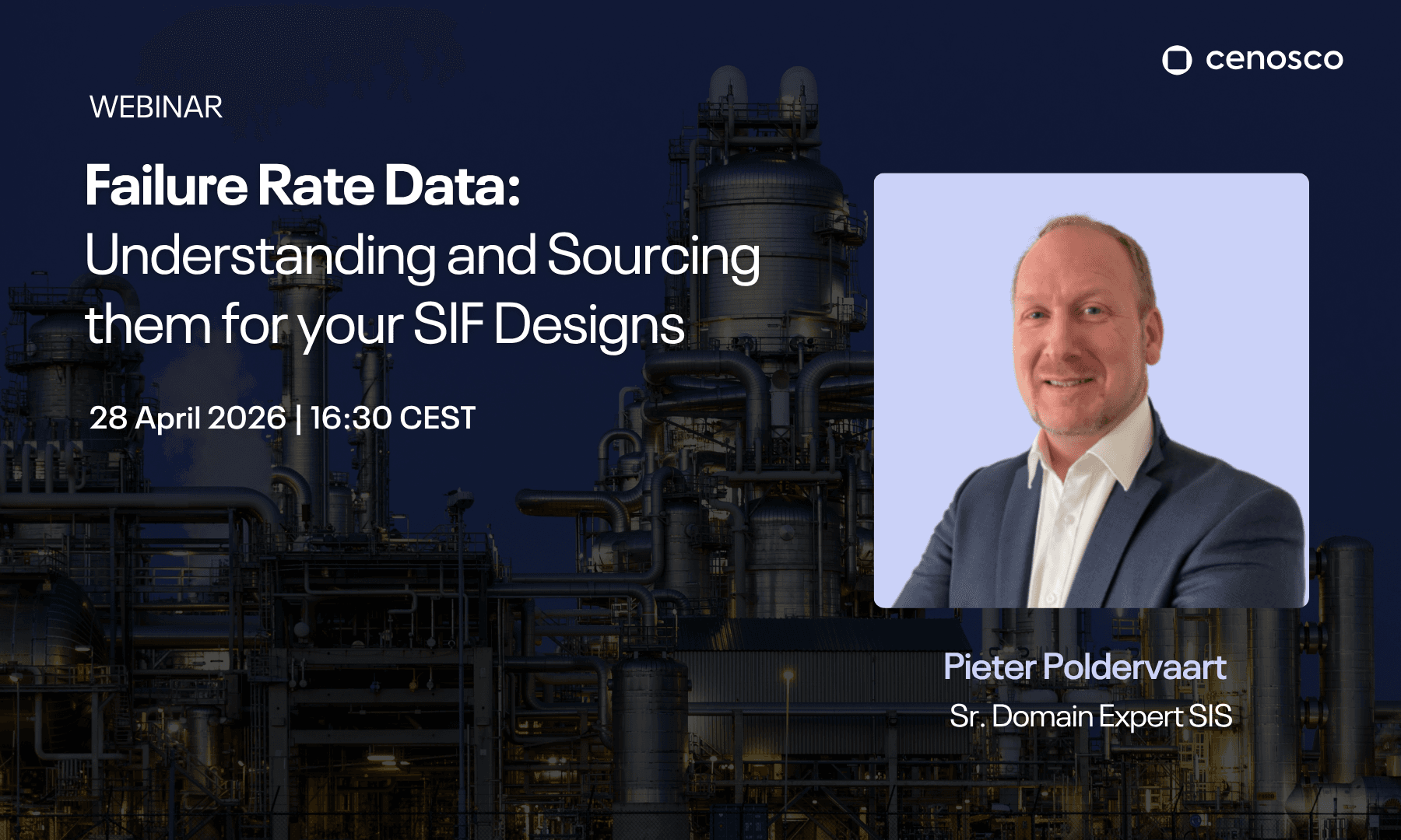 failure rate data understanding and sourcing them for your sif designs webinar by cenosco