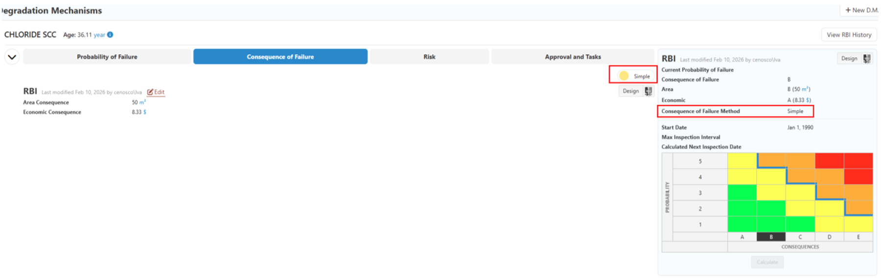 quick alternative to a cof assessment in api 581 rbi